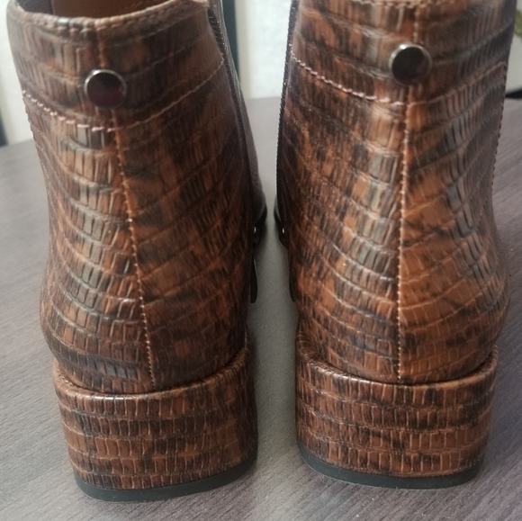 Franco Sarto Faux Leather Ankle Boots - Picture 8 of 12